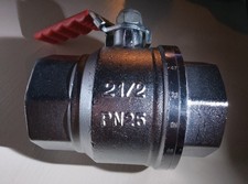 Pegler PB500 ball valve (red) FF Rc2 1/2" (DN65) Cr 242009