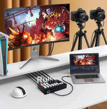 4K 4 Channel HDMI Video Switcher Multi Camera Live Streaming Broadcast Productio