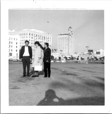 Long Beach CA Breakers Hotel in Back Beach Sand Mexican Americans 1960s Photo