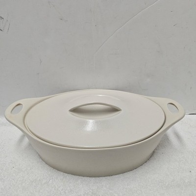 Corningware Creations Stoneware Oval 2qt Casserole Dish with Lid EUC
