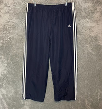 adidas Women 3 Stripe Essentials Active Drawstring Ankle Zip Training Pant XL