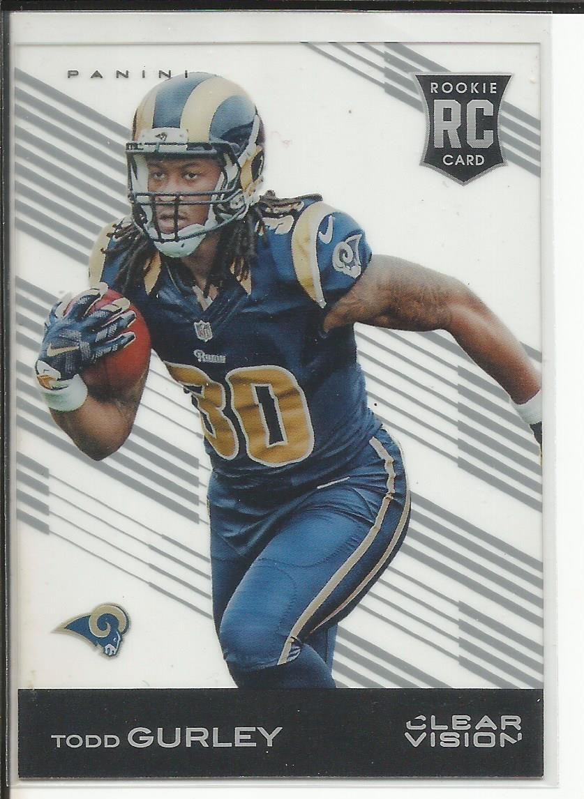 2015 Clear Vision Todd Gurley Rookie Card #110 RC - Los Angeles Rams 🔥 NFL Star