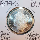 * 1879 S * BU MS++ FROSTY BLAZING WHITE INCREDIBLE MORGAN SILVER DOLLAR #Q12
