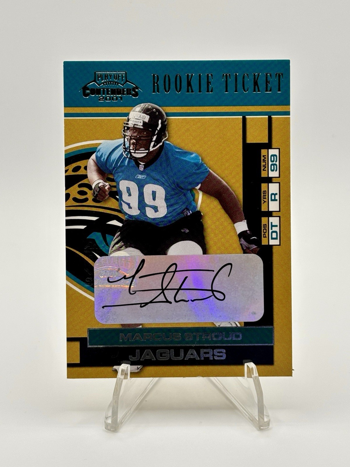 Marcus Stroud Playoff Contenders #153 Autograph-Hawaii 2002