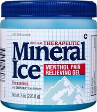 Mineral Ice Therapeutic Pain Relieving Gel, 8 Ounce Jar