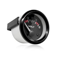2" 52MM Car Voltage Gauge, DC 12V 8-16V Pointer Voltmeter with Backlight,
