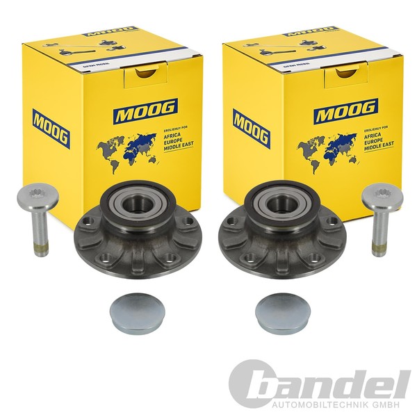 2X Moog RADLAGER-SATZ Hinten Passend FüR Audi A3 Q2 Cupra Ateca Leon Seat Altea-image