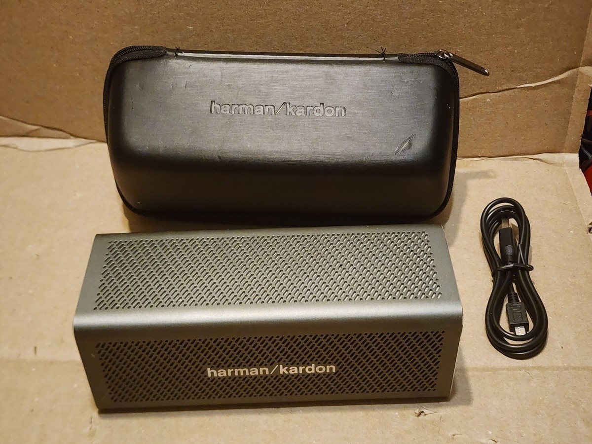 【希少】harman/kardon One 【美品】Bluetoothスピーカー Harman Kardon One NFC Portable Bluetooth Speaker Gray w/ Harman