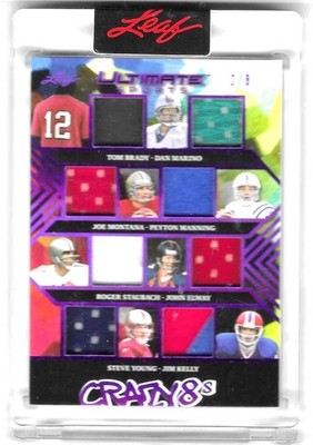BRADY, MARINO, MONTANA, MANNING, STAUBACH, ELWAY (Crazy 8s) 2024 Leaf #2 of 8  