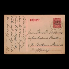 Germany, Bavaria, Scott NA, Early Postal Card, 1860's, used, 112663