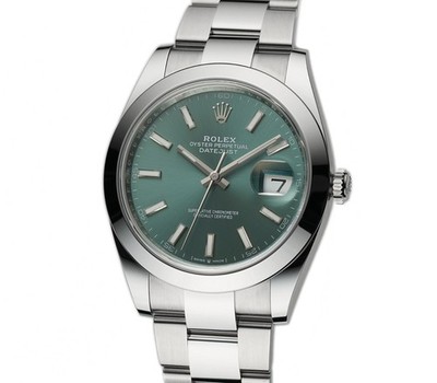 Rolex Datejust 41mm Steel Mint Green Dial Oyster 126300 - 2026