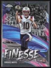 2024 Topps Chrome Finesse Drake Maye #F-2 Rookie Patriots
