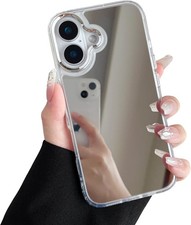 Fashion Cosmetic Mirror Glass Phone Case For iPhone  12 13 14 15 16 Pro Max