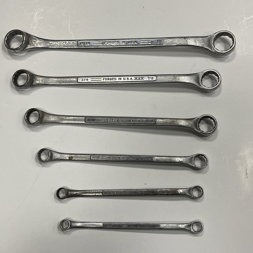 Craftsman SAE 6 Pc. Offset Double Box End Wrench Set V 3/8” to 1” USA Tools - Picture 4 of 6