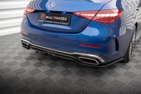 Maxton Design Diffusor Heckansatz Passend FüR Mercedes C Amg-Line W206 Schwarz H