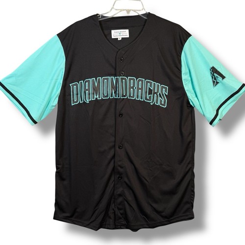 Arizona Diamondbacks Teal Black Jersey SGA April 2025 Dbacks New Button AZ MLB - Picture 7 of 13