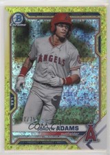 2021 Bowman Chrome Prospects Yellow Shimmer Refractor 67/75 Jordyn Adams uk2