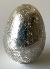 Rare 3.5inch tall 9cm Oval silver Mosaic mirrored Glass Gazing Egg ornament 