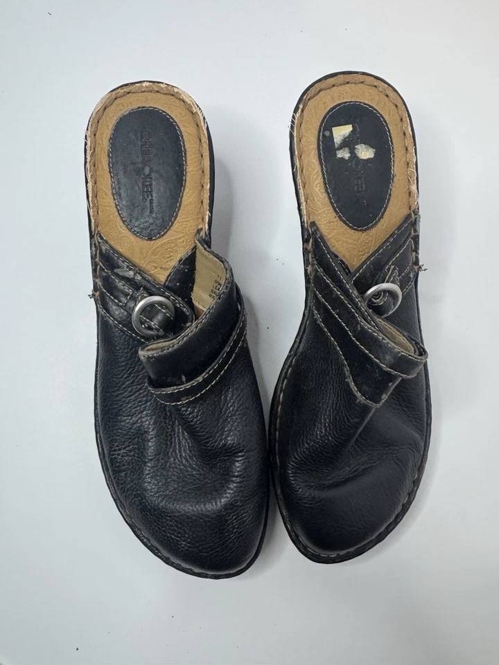 Mules Cherokee de cuero negro talla 11 Foto 2 de 4