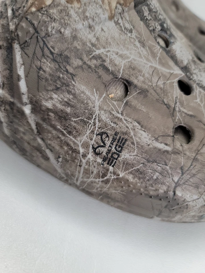 Zueco Crocs Clásico Marrón Sherpa Forrado Borde Realtree Para Hombre Talla 11 Caza Foto 4 de 4