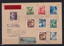 AM976) Frz. Zona Rh.-Palatinato: ricevuta R raccomandata da scioglimento collezione speciale