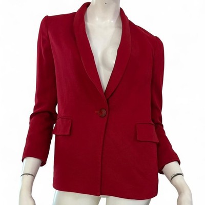 MASSIMO DUTTI Jacke Blazer rot Gr. EUR 36