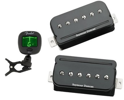 Seymour Duncan P-Rails SHPR-1s Black Pickup Set P 90 Sound In Humbucker (TUNER)