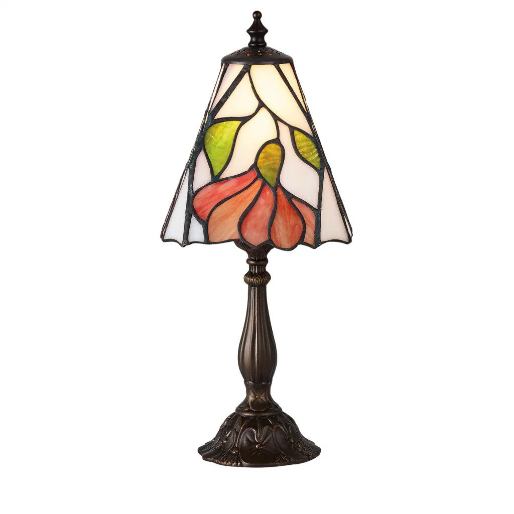Tiffany Table Light Floor Bronze Botanica Dark 160mm Interiors 1900 63963