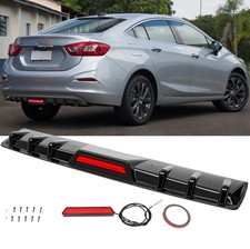 For Chevrolet Cruze Lt Glossy Black Rear Bumper Diffuser Spoiler W Led Light For Chevrolet Cruze Lt Glossy Black Rear Bumper Diffuser Spoiler W Led Light