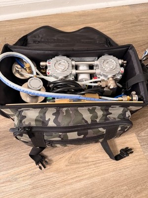 Portable dental unit with air compressor and suction, air system, Water s