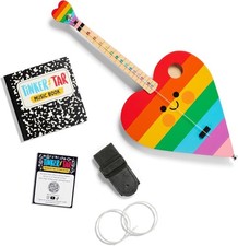 TinkerTar Rainbow Heart Guitar   1 String Kids Toy Instrument Ages 3 by Buffalo