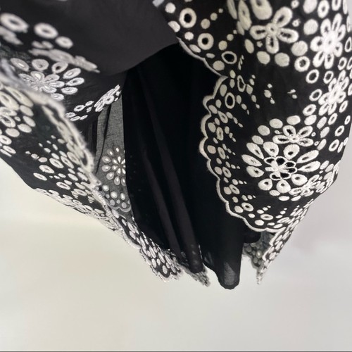 Escada Sport Black White Eyelet Embroidery Sundress size 38 NWT Cotton - Picture 7 of 13