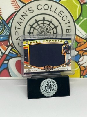 2023 Panini Plates & Patches Football Tyler Scott Rookie Full Coverage Mem 32/45