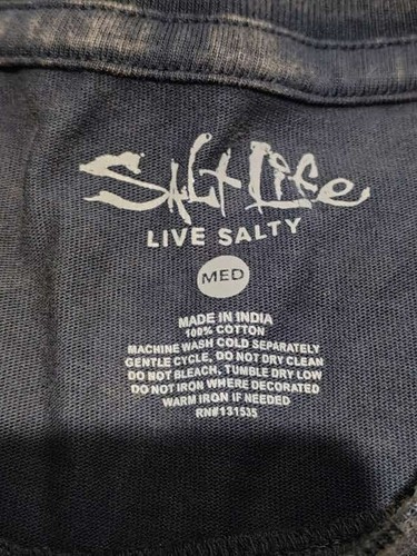 Salt Life Men’s Medium Long Sleeve Shirt - NWT - Picture 10 of 14