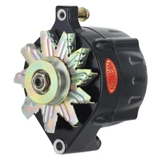 Powermaster Street Alternator 100 Amps Black 12V Powermaster Custom Case 8-57101