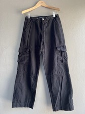 Aeropostale Navy Blue Cargo Pant Wide Leg Size XSmall