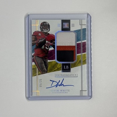 2022 Panini Impeccable Extravagance Patch Auto Devin White Buccaneers /35