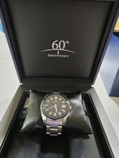 Grand Seiko SBGP015 60th Anniversary Quartz Stainless Steel Blue Dial Date Watch