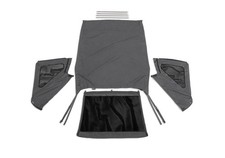 Rampage 109835 Frameless Soft Top Blk Diamond Sailcloth For 07-18 Wrangler Jk