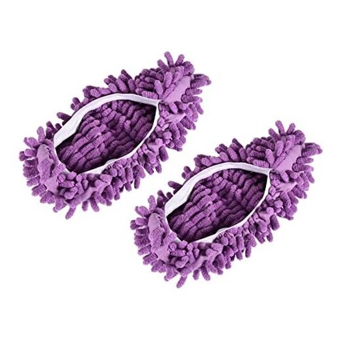 Washable Cleaning Shoes Cover Multifunction Chenille Duster Mop Slippers Foot