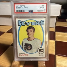 1971-72 Topps Bobby Clarke #114 PSA 8