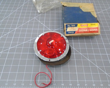 Vintage New Yankee Signal Lamp No. 833 Red 12 Volt Marker Light Flush Mount Vintage New Yankee Signal Lamp No. 833 Red 12 Volt Marker Light Flush Mount