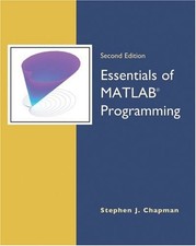 Essentials of MATLAB  Programming Hardcover Stephen J. Chapman