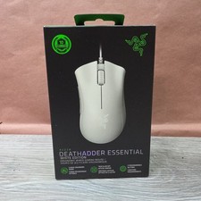 Razer Deathadder Essential White Edition Gaming Mouse New In Sealed Box