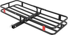 500 Lbs Capacity Hitch Mount Cargo Carrier Basket - Heavy-Duty Cargo Baskets, 53