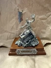 MT960  Civil War Pewter Soldier Figurine Flag 1992 Limited Edition Militaria