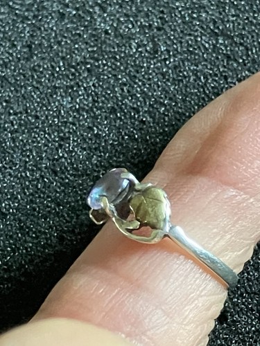 Sterling Silver Ring With An Amethyst Stone Sz 5 - Picture 5 of 5