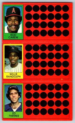 Robin Yount / Willie Randolph / Toby Harrah 1981 Topps Scratch-Offs 10 / 36 / 46