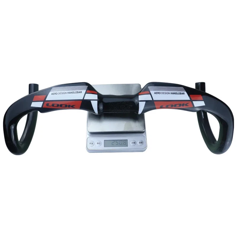 Manillar de bicicleta de carretera ultraligero de fibra de carbono 31,8 mm 380/400/420/440 mm Foto 2 de 4