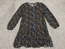 Dress Forum LA Dress Womens Medium Black Ditsy Floral Ruffle Mini Sundress Boho
